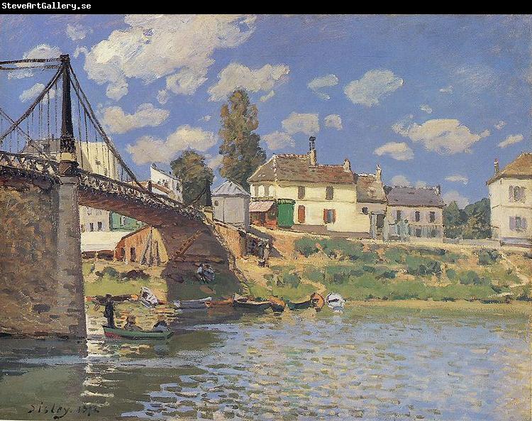 Alfred Sisley Bridge at Villeneuve la Garenne 1872